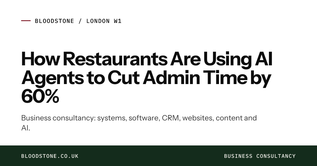 How Restaurants Are Using AI Agents to Cut Admin Time by 60% ...